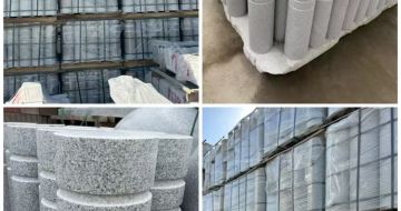 宿州 芝麻白花岗岩挡车柱、隔离柱多少钱