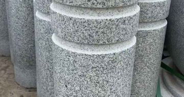 宿州 芝麻白花岗岩挡车柱、隔离柱多少钱