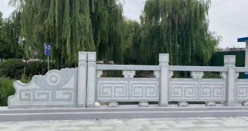 宿州 芝麻灰桥栏杆、河道栏杆安装效果