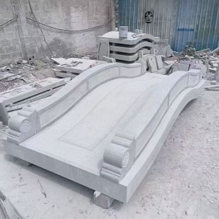 宿州 芝麻灰花岗岩园林景观 小石桥