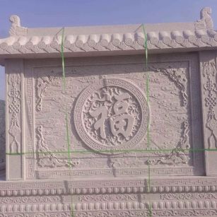 宿州 芝麻白花岗岩屏风，照壁，影壁