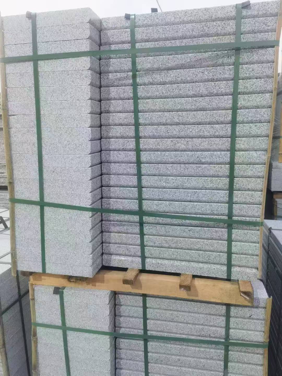 宿州 5公分芝麻白，倒斜角，室外楼梯踏步