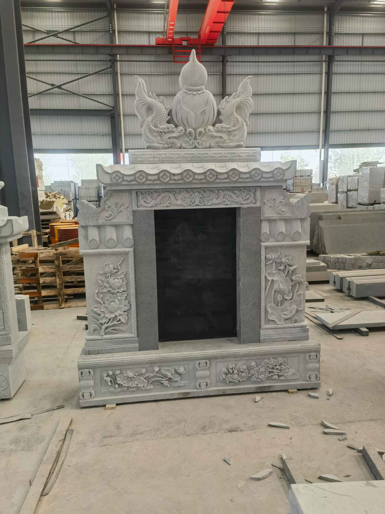 宿州 芝麻灰高档墓碑、土墓，一套也支持定做