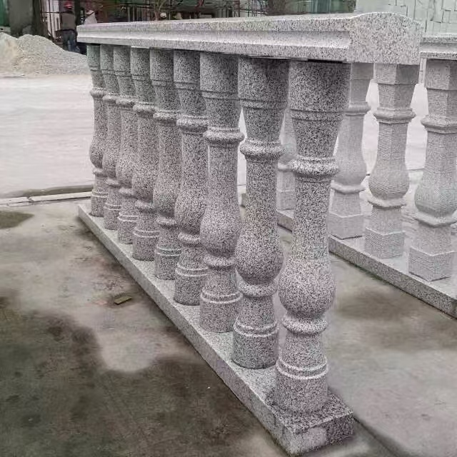 宿州 芝麻白圆形光面花瓶柱，栏杆
