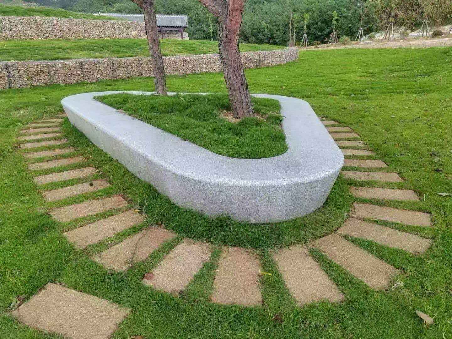 宿州 芝麻白光面整石坐凳