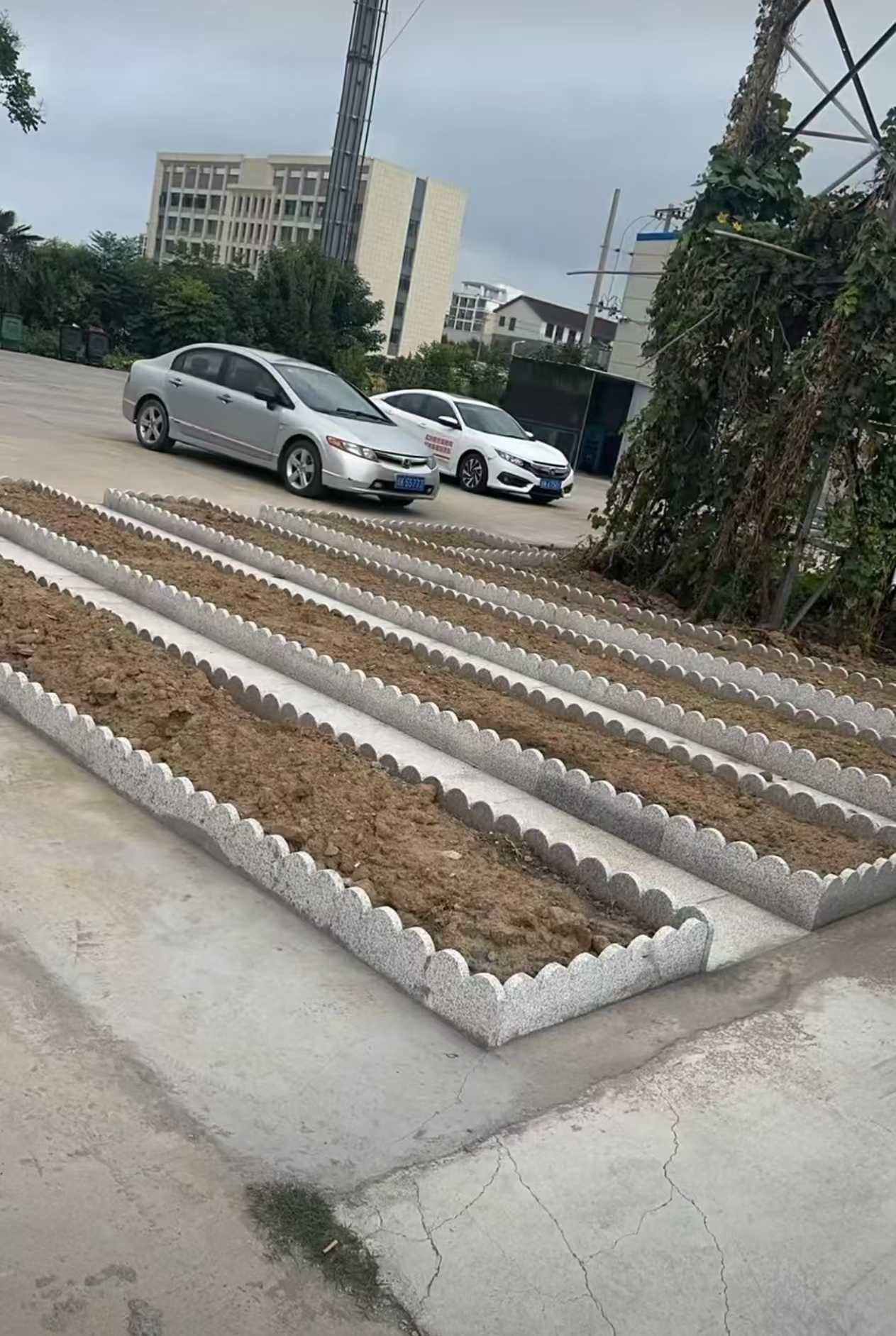 宿州 花边石、花围石、花园石安装效果